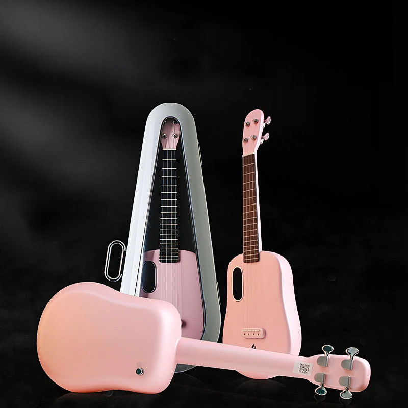 LAVA U2 Freeboost Carbon Fiber Ukulele 23/26 inch Beginner Children's Small Guitar Electric Travel Guitar With Case/Picks