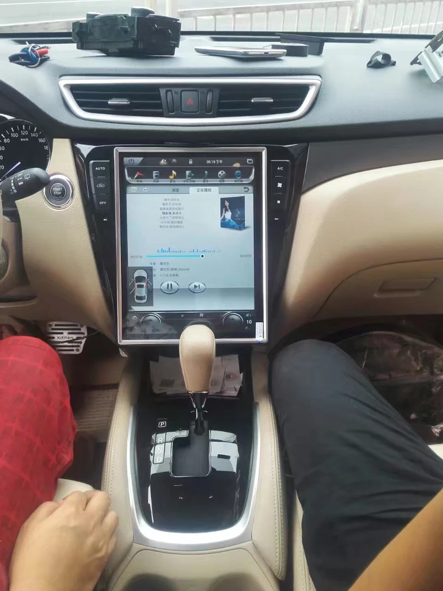 12," вертикальный ips экран Автомобильный Радио плеер для Nissan Qashqai gps PX6 tesla carplay головное устройство Android 8,1 Автомобильный мультимедийный