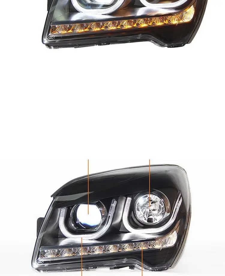 Para авто Drl Assessoires дневные боковые поворотники светодиодные ходовые огни автомобиля Освещение Фары 08 09 10 для Kia Sportage