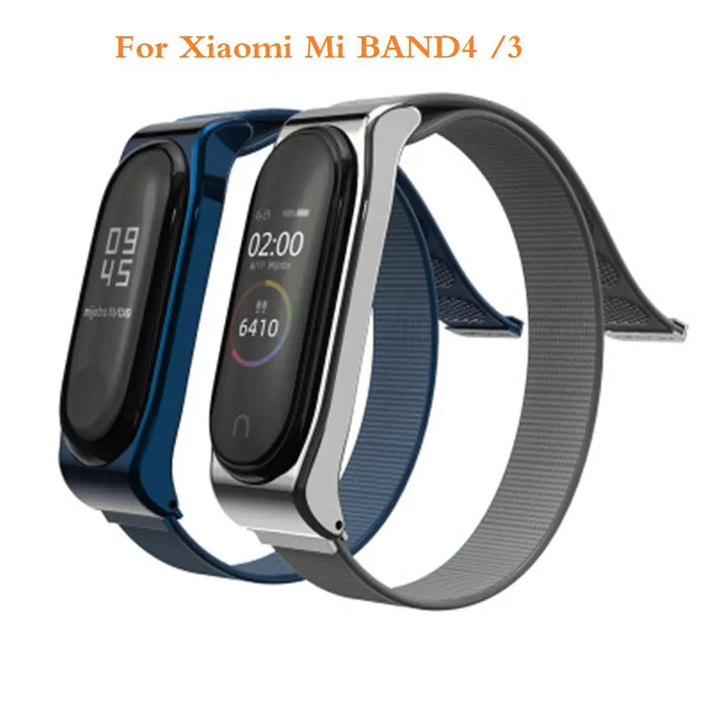 Для mi band 4 ремень Легкий дышащий Быстросохнущий без ворса нейлоновый браслет