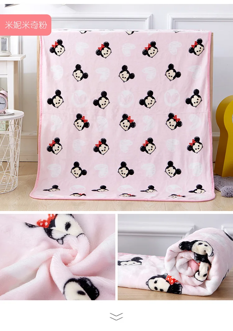 Disney новейшее холодное розовое Снежная королева принцесса толстое фланелевое одеяло пледы 100x140 см Для детей Детское одеяло s на кровать диван