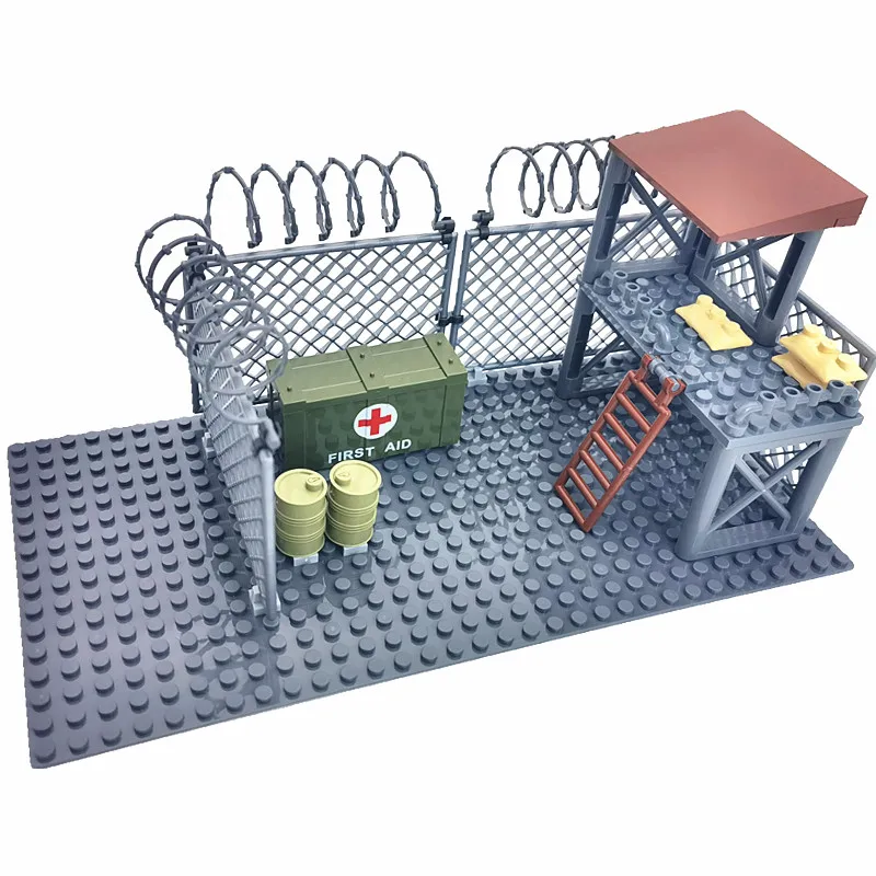 New Military Weapons Base WW2 Blocks Toys for Boys Birthday Gift Compatible Army Technical Building Bricks MOC Construction Toy
