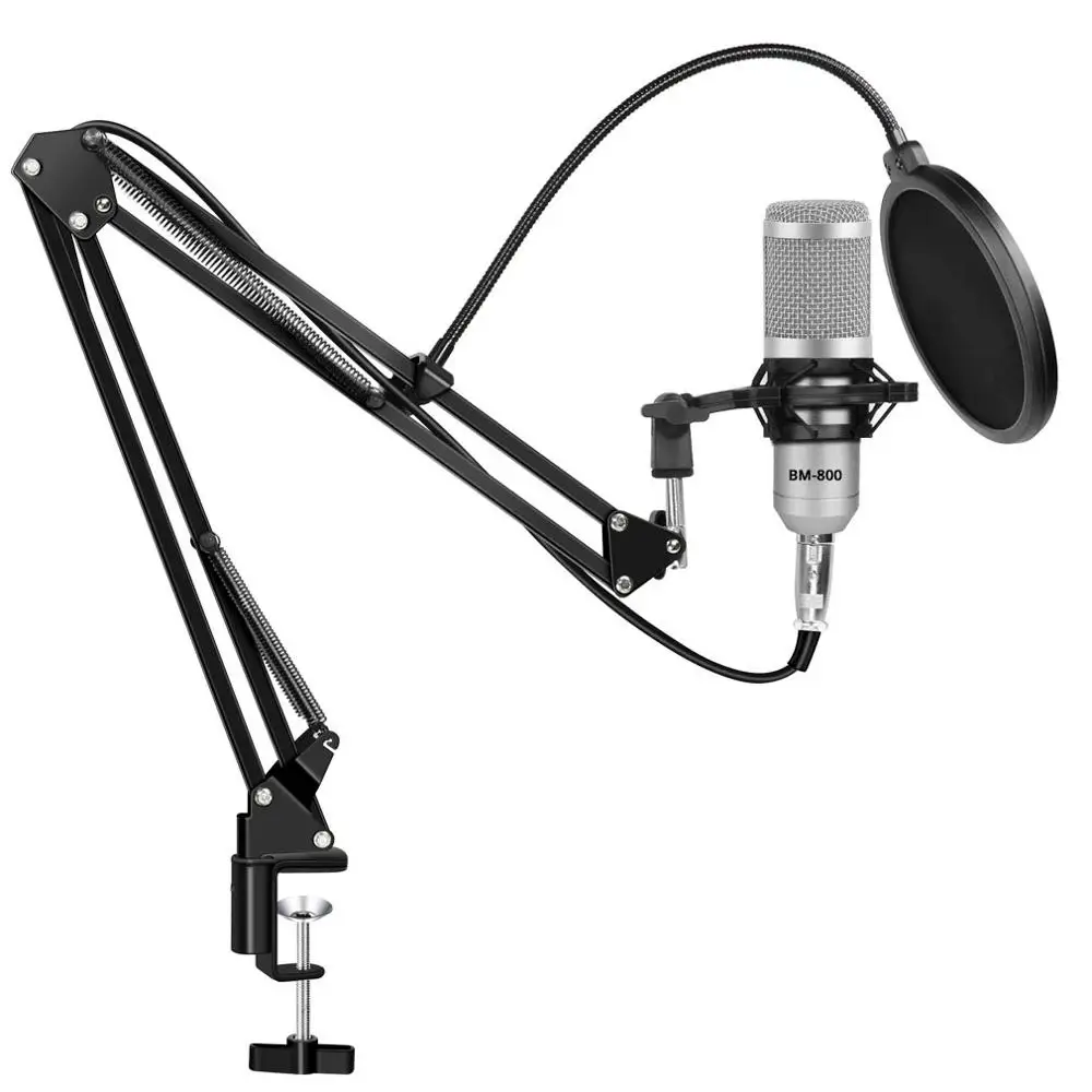 Ceny Stojak mikrofonowy filtr do BM800 Holder Studio Professional 360 stopni stojak na klips mikrofonowy z mocowaniem maski przedniej