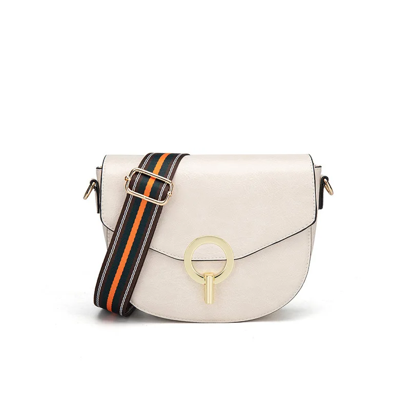 

Bag 2019 Spring And Summer Versitile Fashion New Style Retro Square Bag Wide-Strap Single-shoulder Crossbody Bag Network Red Tid