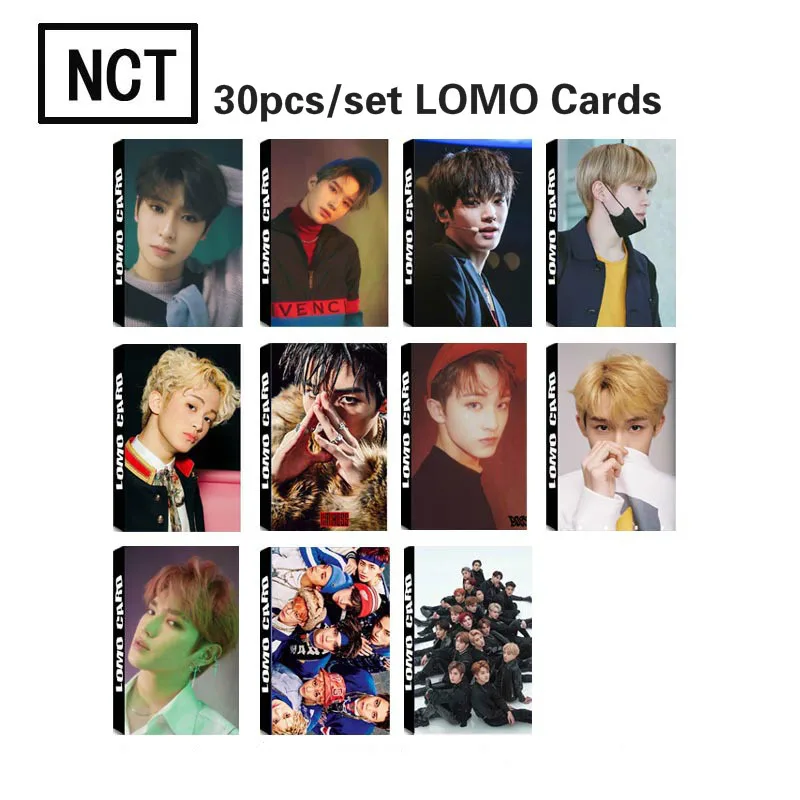 30 шт./компл. Женская Фотокарта NCT 127 хорошего качества K pop DREAM HD Lomo Cards BOSS TOUCH Fashion nct127