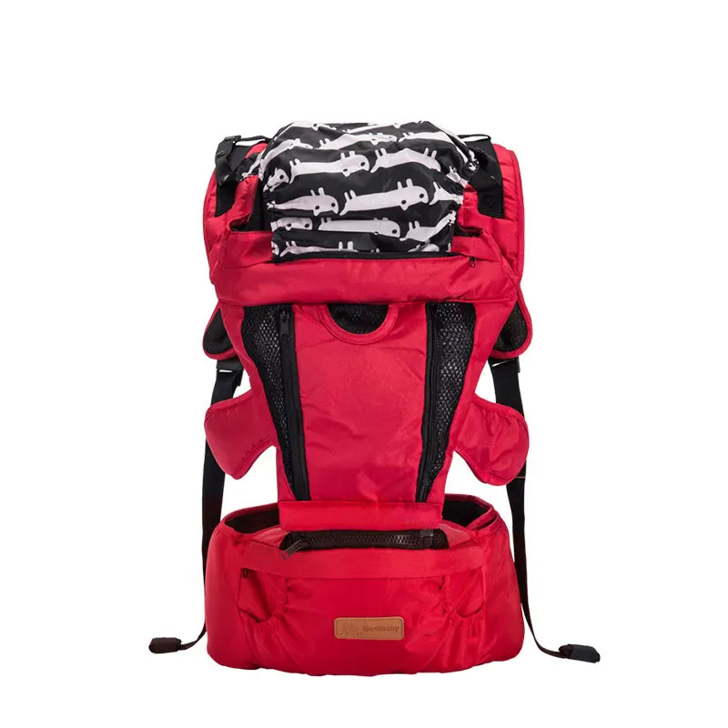Windbreak Baby Carrier водонепроницаемый рюкзак в стиле Оксфорд эргономичный Хипсит(пояс для ношения ребенка) Новорожденный кенгуру Air Mesh сумка путешественника детское кресло - Цвет: Красный