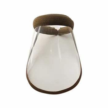

Female Anti-Droplet Saliva Empty Top Hat Anti-spitting Mask Safety Face Protection Proof Mask UV Protection Sun Hat