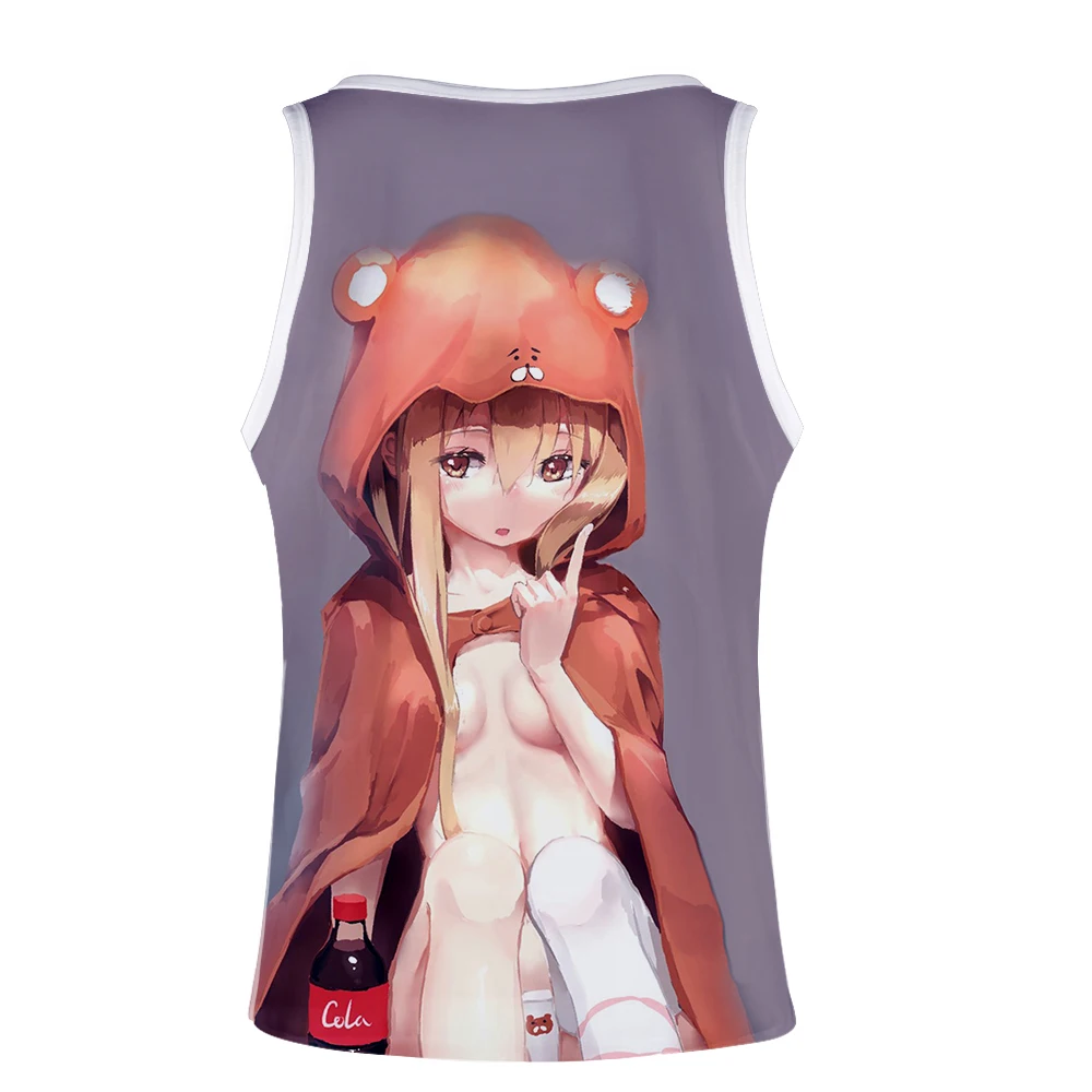 Himouto! Umaru-chan стиль мода лето безрукавные Топы unning Печать Новинка Топ Роскошный Harajuku Hokage