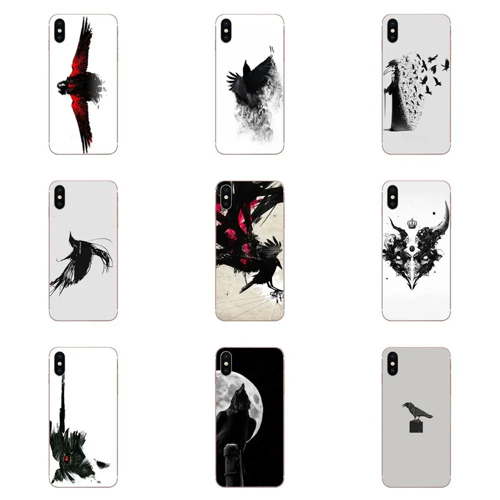 Cool Crow черный и белый цвета для Xiaomi Redmi Mi 4 7A 9T K20 CC9 CC9e Note 7 9 Y3 SE Pro Prime Go Play Мягкий ТПУ