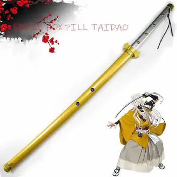 

Touken Ranbu Small fox pill Simulation weapon equipment cosplay Anime show prop knife Safe wooden blade gifts for children