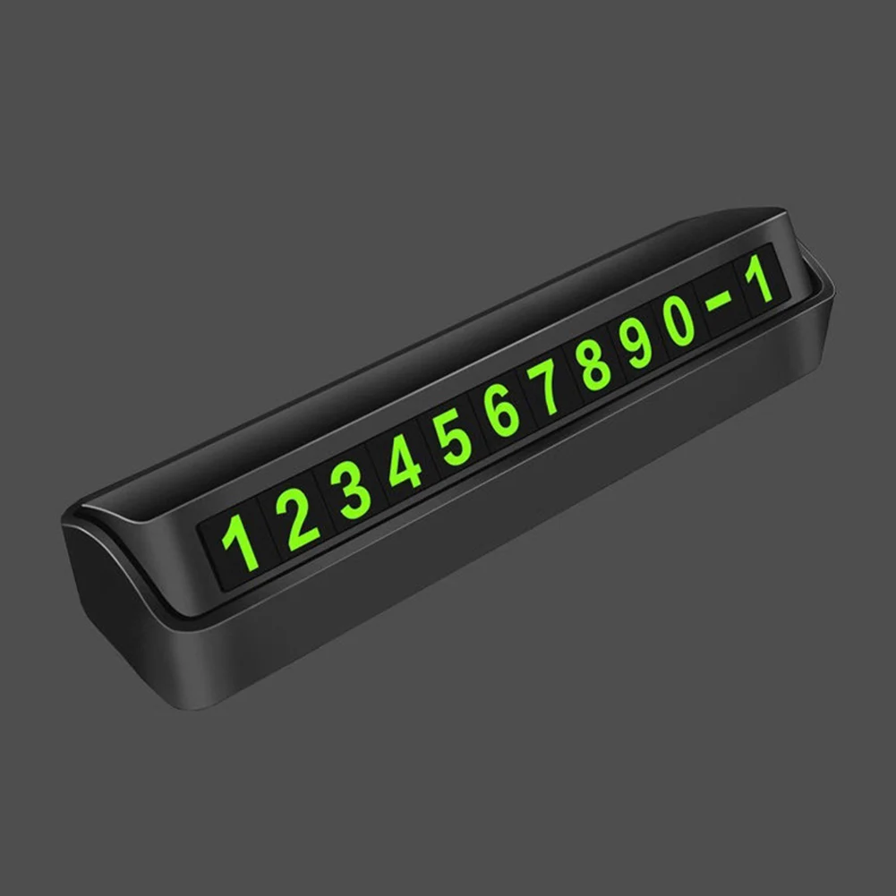Sell Like Hot Luminous Car Temporary Parking Card Magnetic Phone Number Hidden Telephone Plate Auto Park Stop Access | Автомобили и