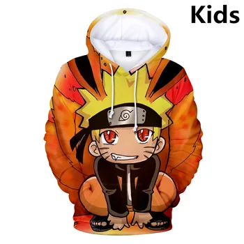 

3 To 14 Years Kids Hoodies Naruto 3D Printed Hoodie Sweatshirt boys girls Harajuku Long Sleeve Jacket Coat children Clothes