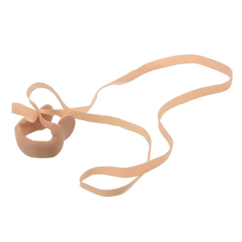 

Super sell-Beige Elastic Rubber String Nose Clip Protector for Swimming