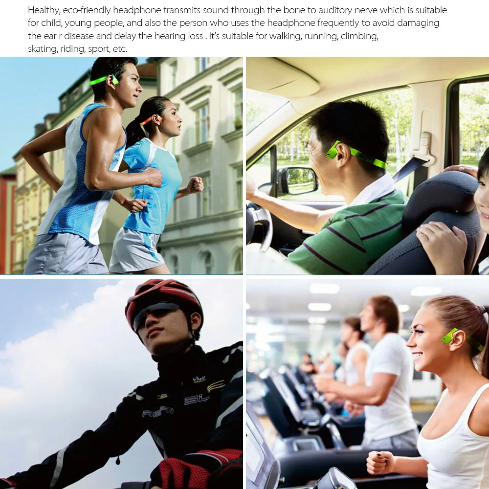 X1 Bone Conduction беспроводные Bluetooth стерео наушники Bluetooth 4,0 шейный ремешок наушники Hands-free гарнитура для мобильного телефона