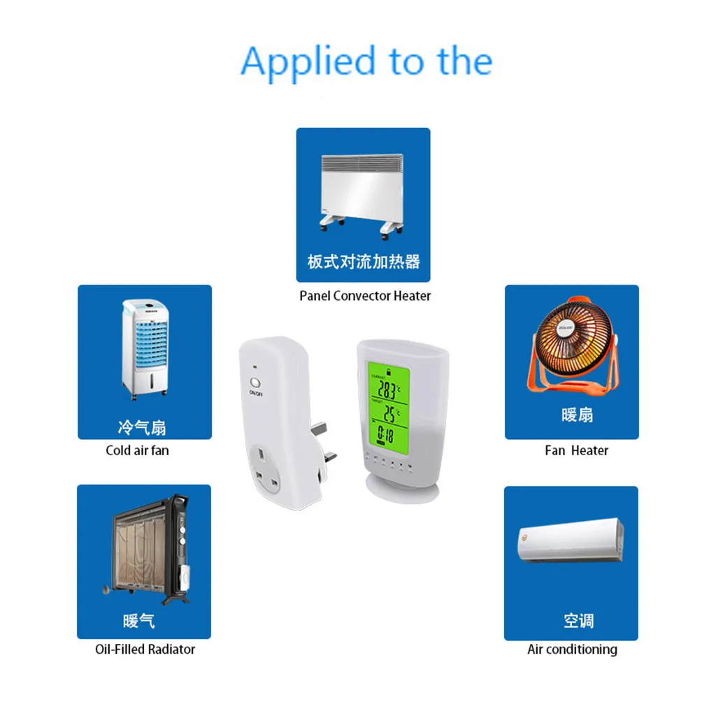 best selling products Programmable Wireless Thermostat Socket LCD Home Intelligent Temperature Control for wearable devices