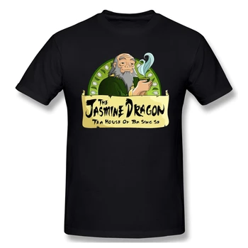 

2020 The Jasmine Dragon Tea House 100% Cotton Avatar The Last Airbender Myth adventure Adult Crewneck TShirt Round Collar