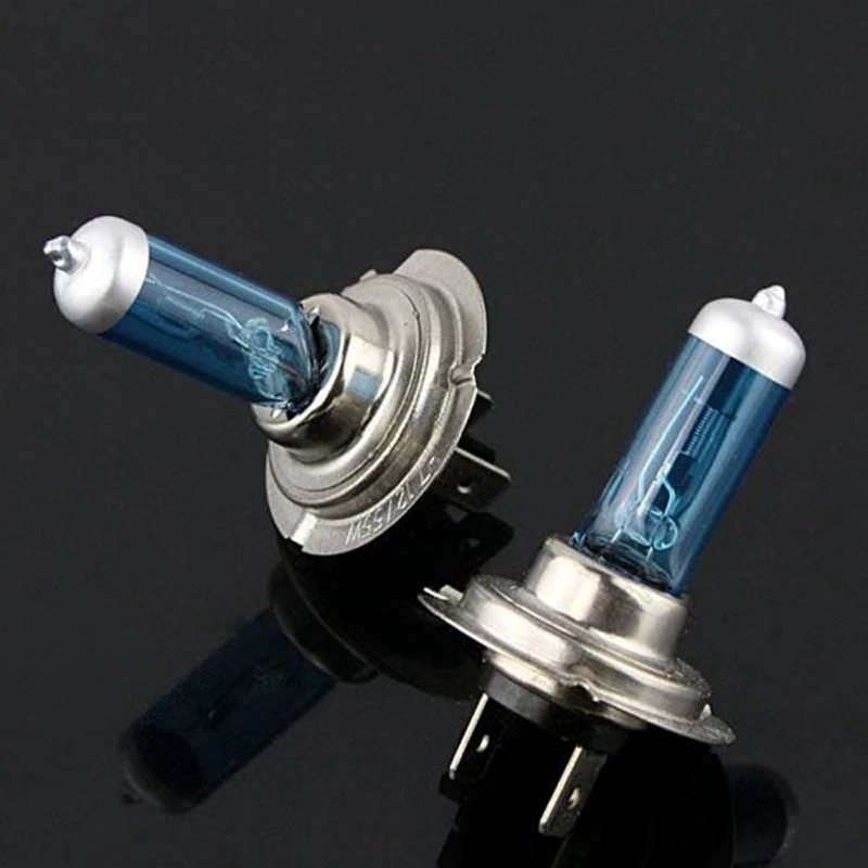 2pcs H7 6000K Car Headlight White Light Auto Lamp Bulbs 100W 12V