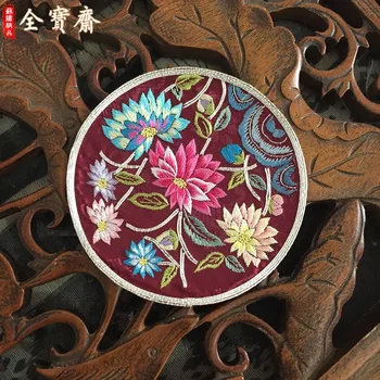 

Embroidered dress applique hand embroidery