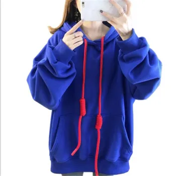 

Oversize Women Hoodies Winter Autumn 2019 Short Sweatershirt Velet Female Long Sleeve Fashion Warm Lady Pullover Female M224