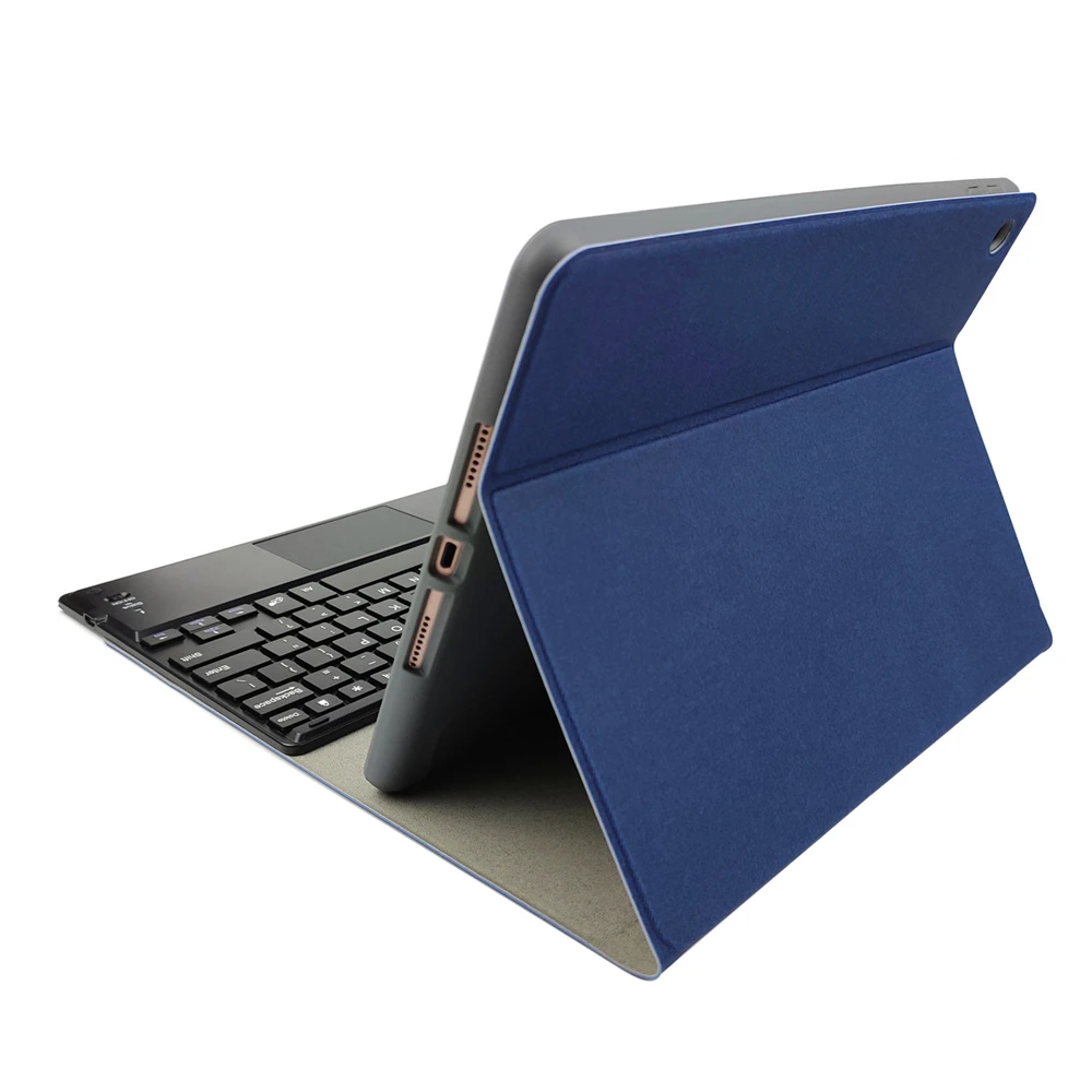 Чехол для клавиатуры для iPad 10,2 дюймов 7-го поколения, чехол для планшета из искусственной кожи, откидная подставка, съемная сенсорная панель, Bluetooth клавиатура протектор