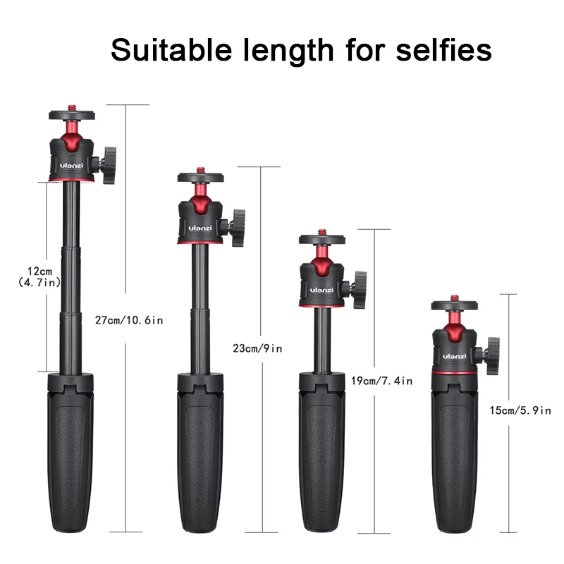Dslr Slr Vlog Tripé Kit Cold Shoe Phone Mount Suporte para Microfone Luz Led Mini Tripé para Iphone 13 Sony Ulanzi-mt08 - Image 5