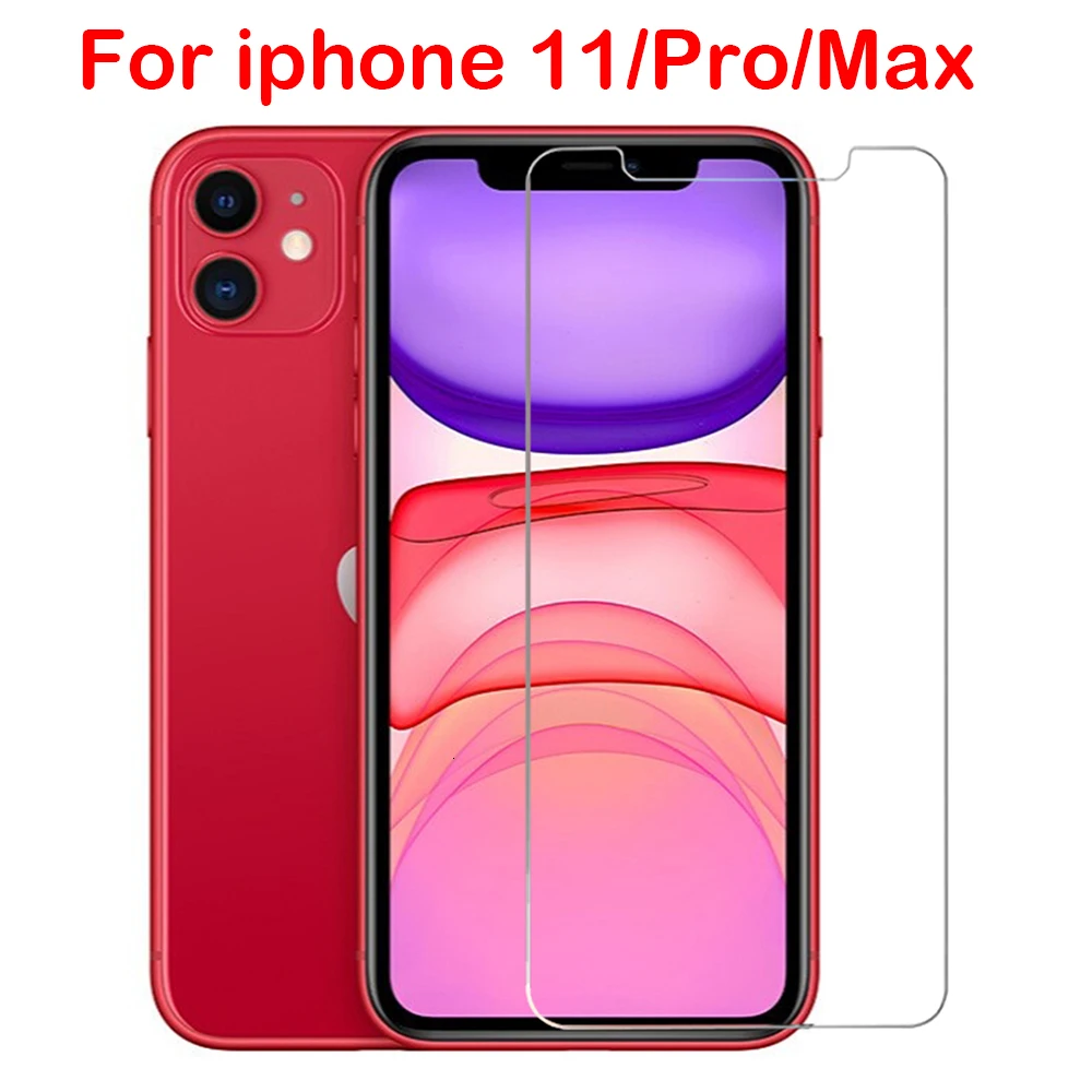 Защитное стекло закаленное для iPhone X XS 11 pro Max XR 7 8 6s Plus Pro XR|Защитные стёкла и плёнки|