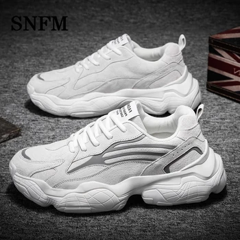 

Fashion Men Casual Shoes 2020 brand sneakers men Lightweight Lace-up Walking Sneakers trainer Male Footwear plus size 39-44