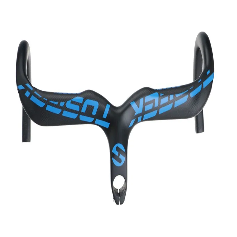 TOSEEK велосипедный руль из углеродного волокна с изогнутым стержнем 28 6 мм 400/420/440