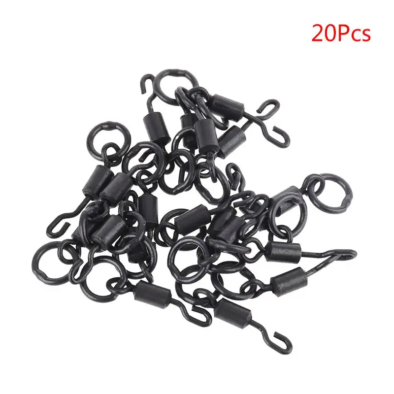 

20Pcs Quick Change Ring Swivels Hook Rig Micro Link Tackle Ring Carp Fishing Accessory 20Pcs Quick Change Ring Swivels Hook Rig