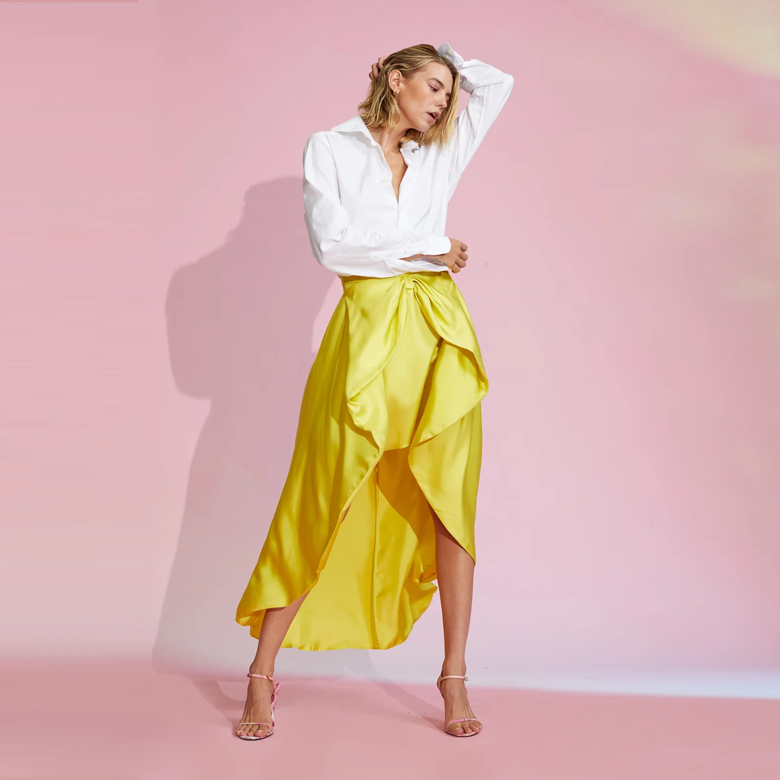 autumn-winter-elegant-high-waist-women-high-low-skirt-solid-pleated-faldas-mujer-female-solid-loose-jupe-femme-saia-longa-bow