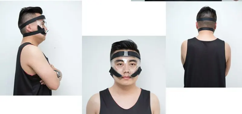Transparent Basketball Protection Full Mask Football Mask Sports Medical Face Nose Eye Cheek Protecting Mask (30)