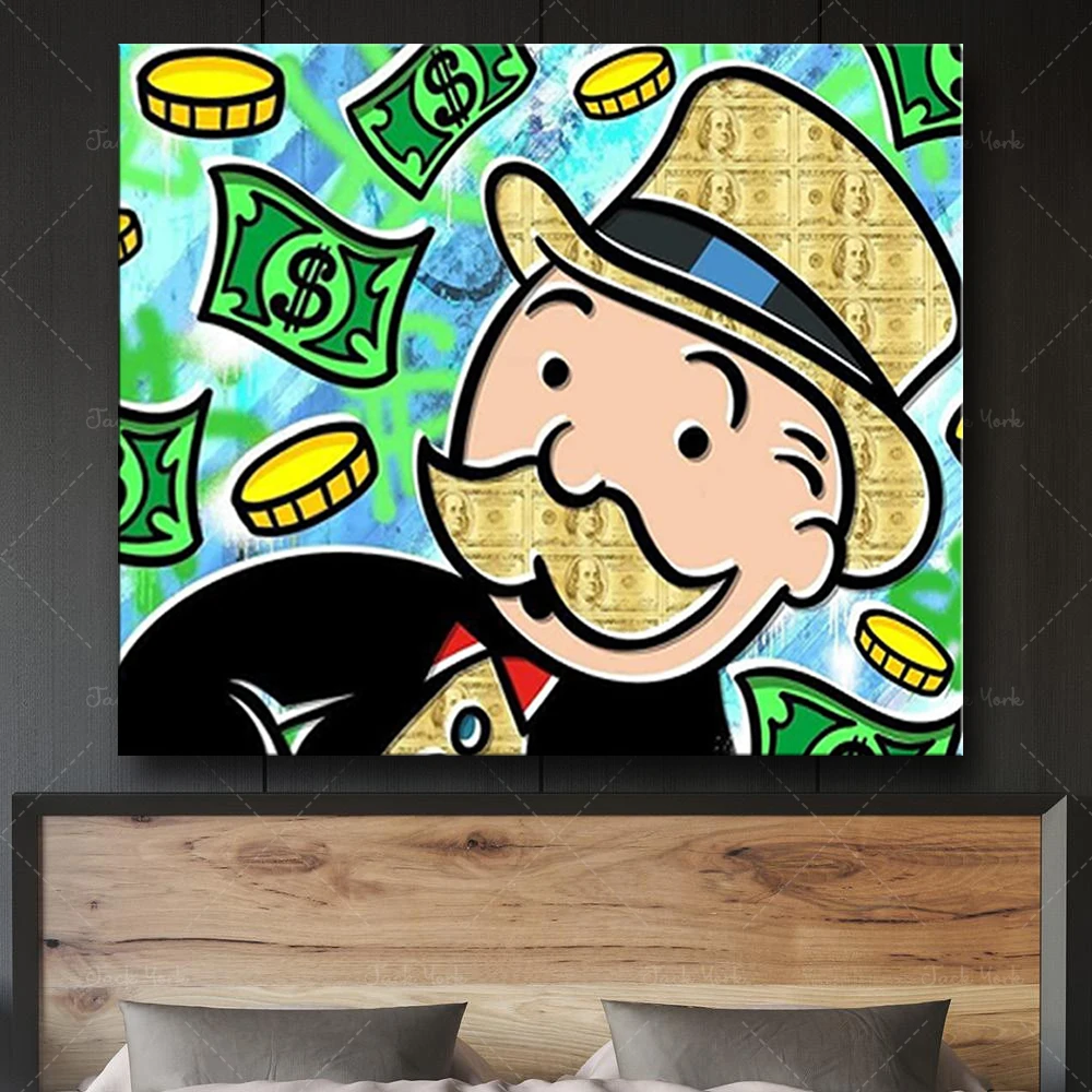 Monopoly Man Throwing Money