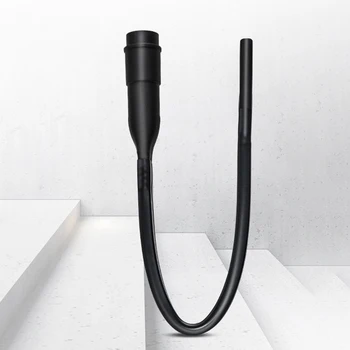

1pc Black Long Flat Nozzle Flexible Hose Universal Head Suction Vacuum Supplies