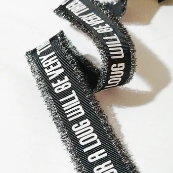 

Good 30 Yard/lot Cowboy Lace Shoe Hat shinning blue black 25mm width DIY Clothing ribbon cable sewing stain ribbon accessories