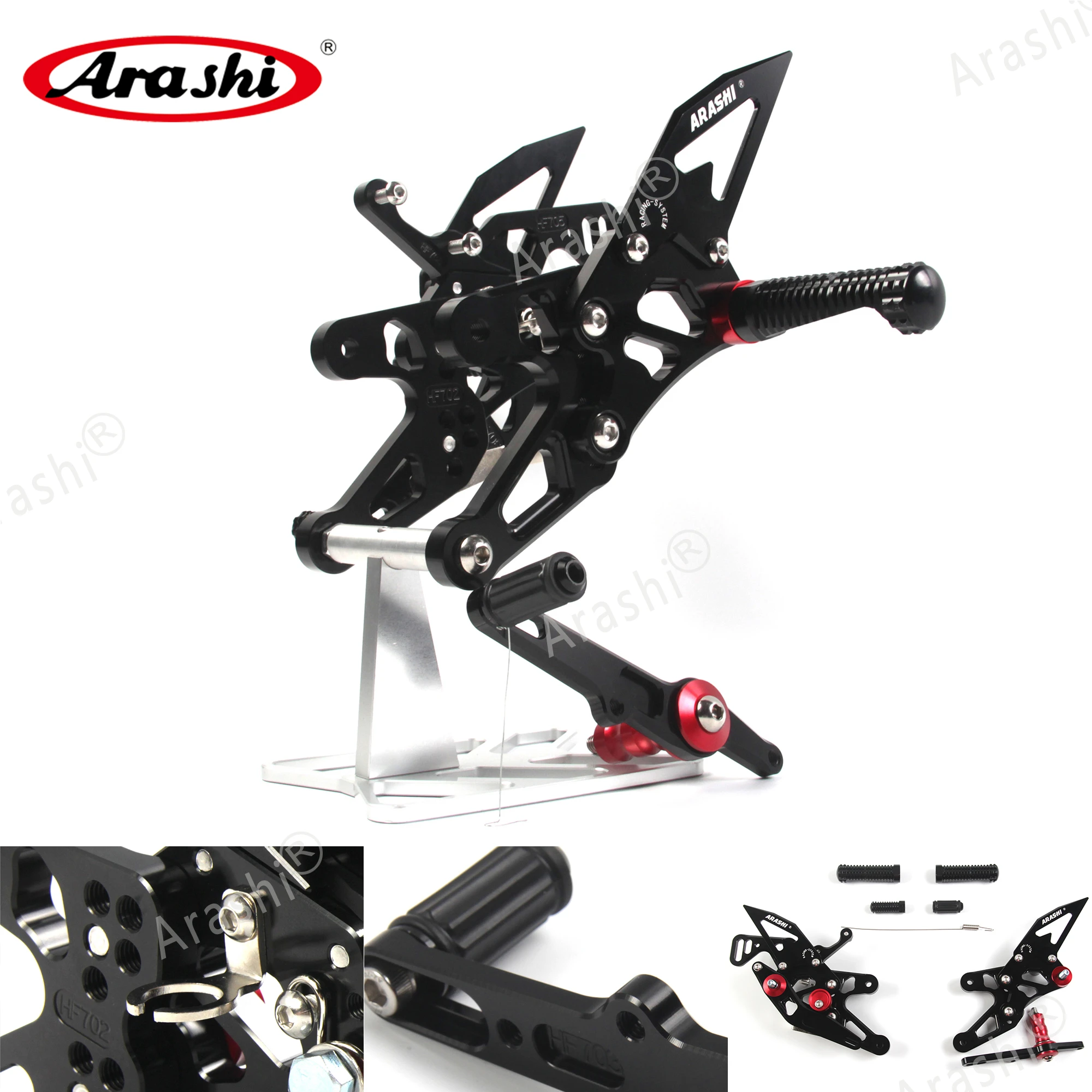 

Arashi For BMW S1000RR HP4 2015 2016 2017 2018 2019 CNC Adjustable Footrests Foot Pegs Rider Rearset Footrest S 1000 RR