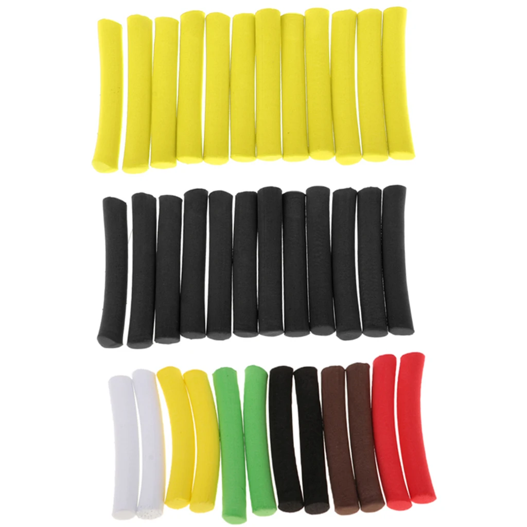 Perfeclan 36Pcs EVA Carp Fishing Foam Stick Cylinder Float Making Fly Tying Rig Multicolor Fishing Accessories Dropshipping