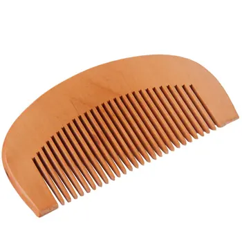 

Natural Wide Tooth Wood Comb Straight Curling Hair Peach Wood Convenient to Carry no-static Massage Hair Mahogany Comb