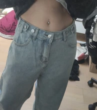 Vaqueros de cintura alta para mujer, Pantalones rectos de pierna ancha a la moda, holgados, cómodos, informales, ropa de mezclilla, pantalones bombachos