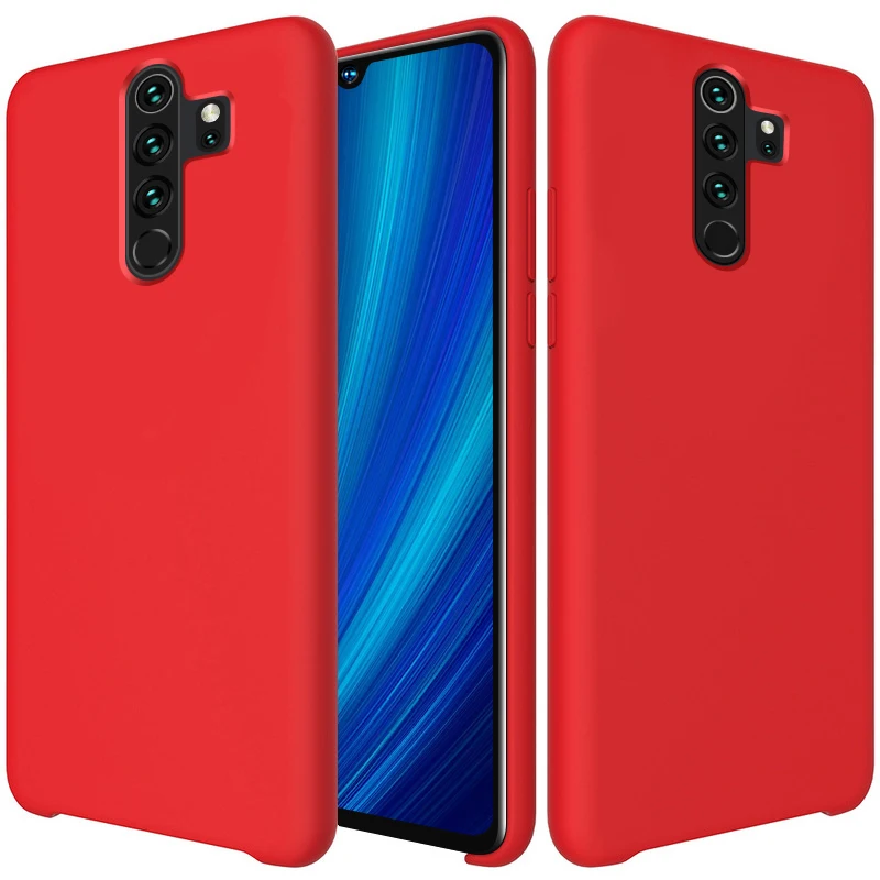 China Red GKK жидкий силиконовый чехол для Xiaomi Redmi Note 8 Pro чехол с защитой от пота тонкий матовый деловой Мягкий чехол из ТПУ для Redmi Note 8 Pro - Цвет: China Red