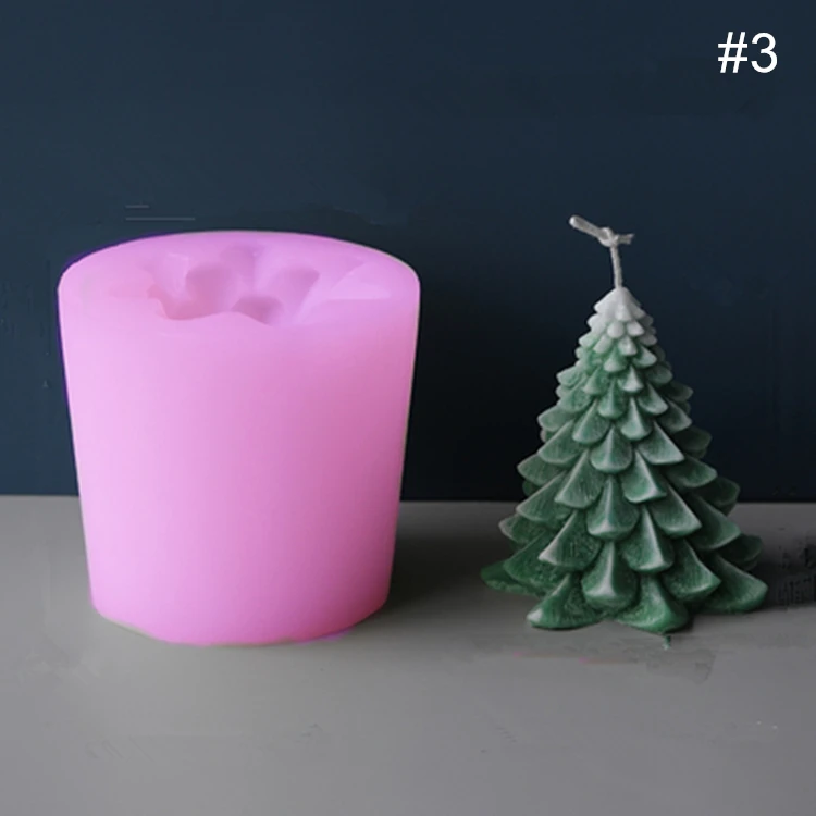 3D Рождество DIY сосновые шишки Дерево Силиконовые свечи изготовления плесень украшения инструмент ручной работы подарок аксессуары материал магазин