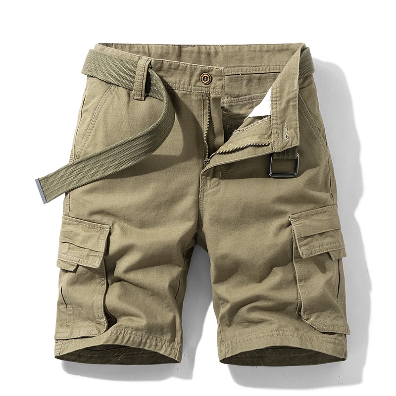 Shorts masculinos táticos verdes, calças curtas militares