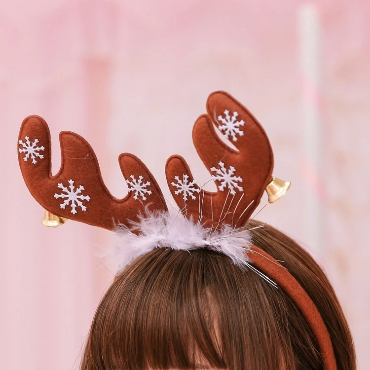 Красный Рождественский головной убор повязка на голову реквизит аксессуары