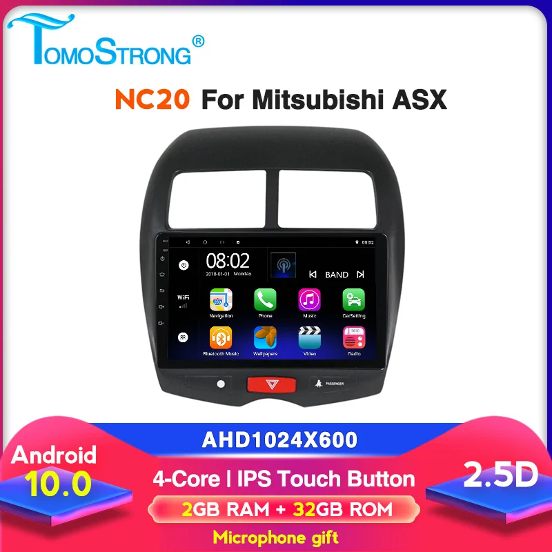 2.5D + IPS автомобильный мультимедийный плеер для Mitsubishi ASX 1 C4 Peugeot 4008 стерео dvd