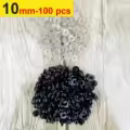10mm-100pcs-Black