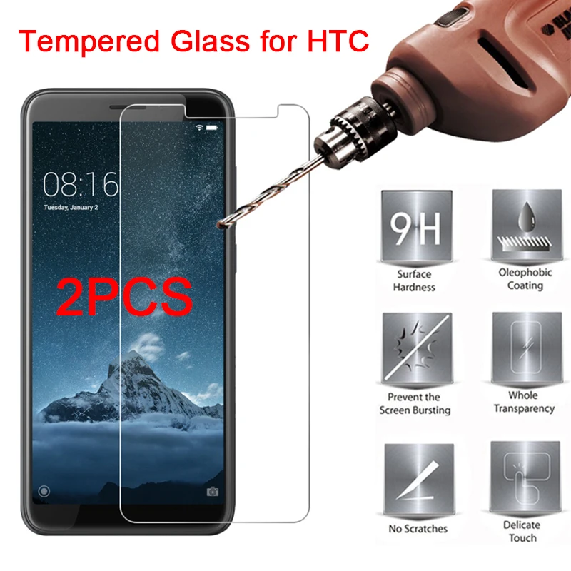 Закаленное стекло для HTC Desire 826 825 820 816 728 628 2 шт. Защита экрана 626 620 530 19 Plus 10 Pro