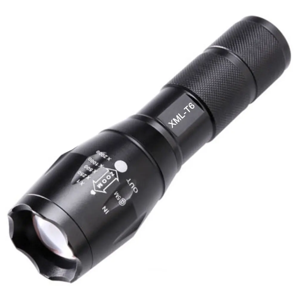 5X 350000Lumens Tactical 5 Modes T6 LED Zoom 186*50 Battery Flashlight Torch US 