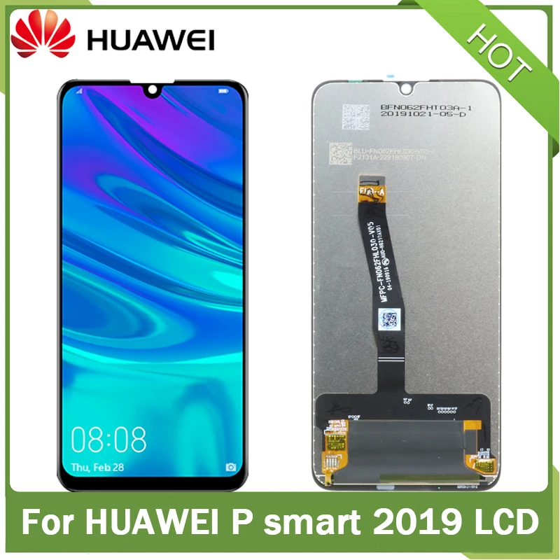 6 21 дюймов Huawei P Smart 2019 100% Оригинальный ЖК дисплей для с рамкой сенсорный экран