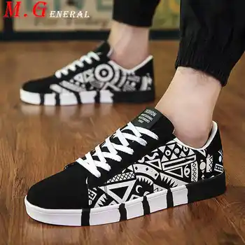

Flats Summer Men's Shoes Sneakers Casual Lace Up Men Shoe Breathable Low Top Vulcanize Shoe for Man Black Plimsolls Zapatos C63