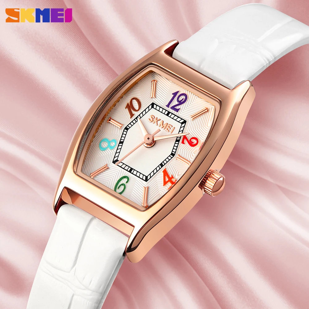 

SKMEI Vintage Quartz Women Watches Top Brand Luxury Ladies Dress Wristwatch Leather Strap Female Girl Clock Relogio Feminino