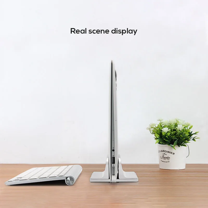 Алюминиевая охлаждающая подставка для ноутбука вертикальная подставка Подставка для ноутбука настольная подставка для хранения принадлежности для Apple MacBook IPad держатель